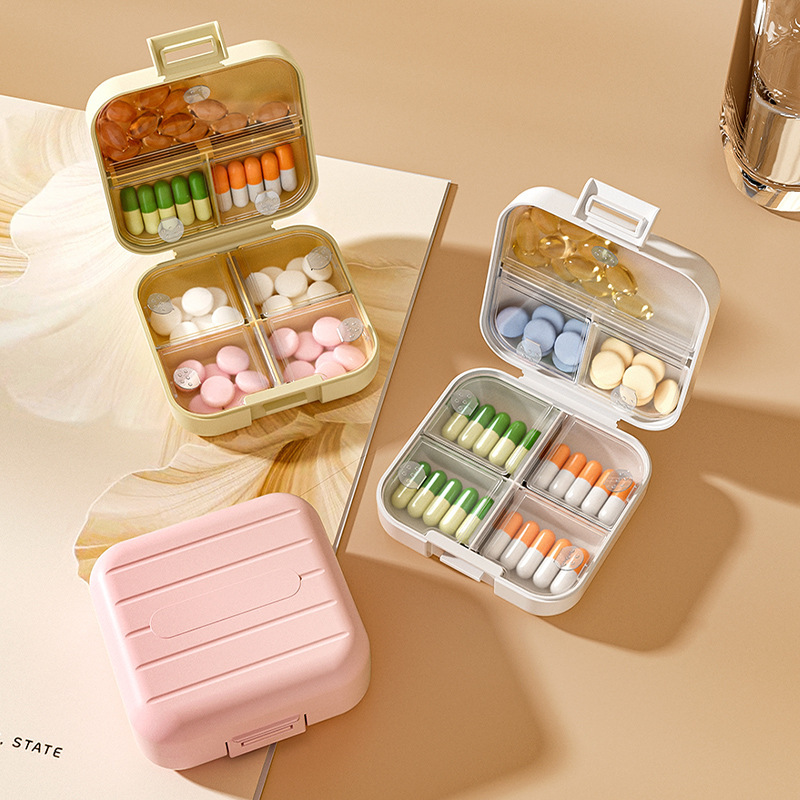 Tablets - Contenitore Portatile per Medicinali da Viaggio,