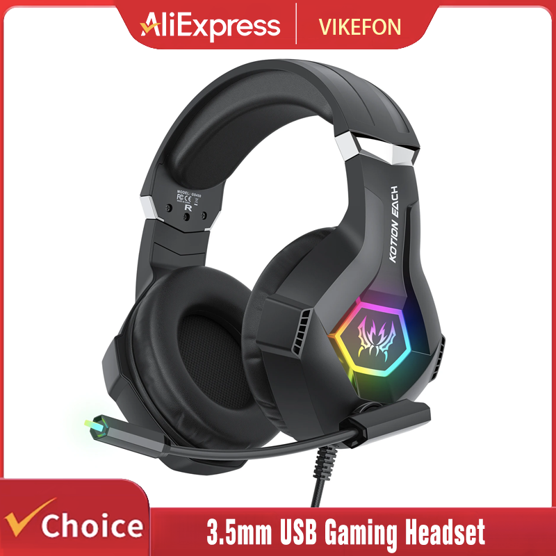 Gaming Headset With Mic Rgb - Cuffie da gioco con microfono dinamico