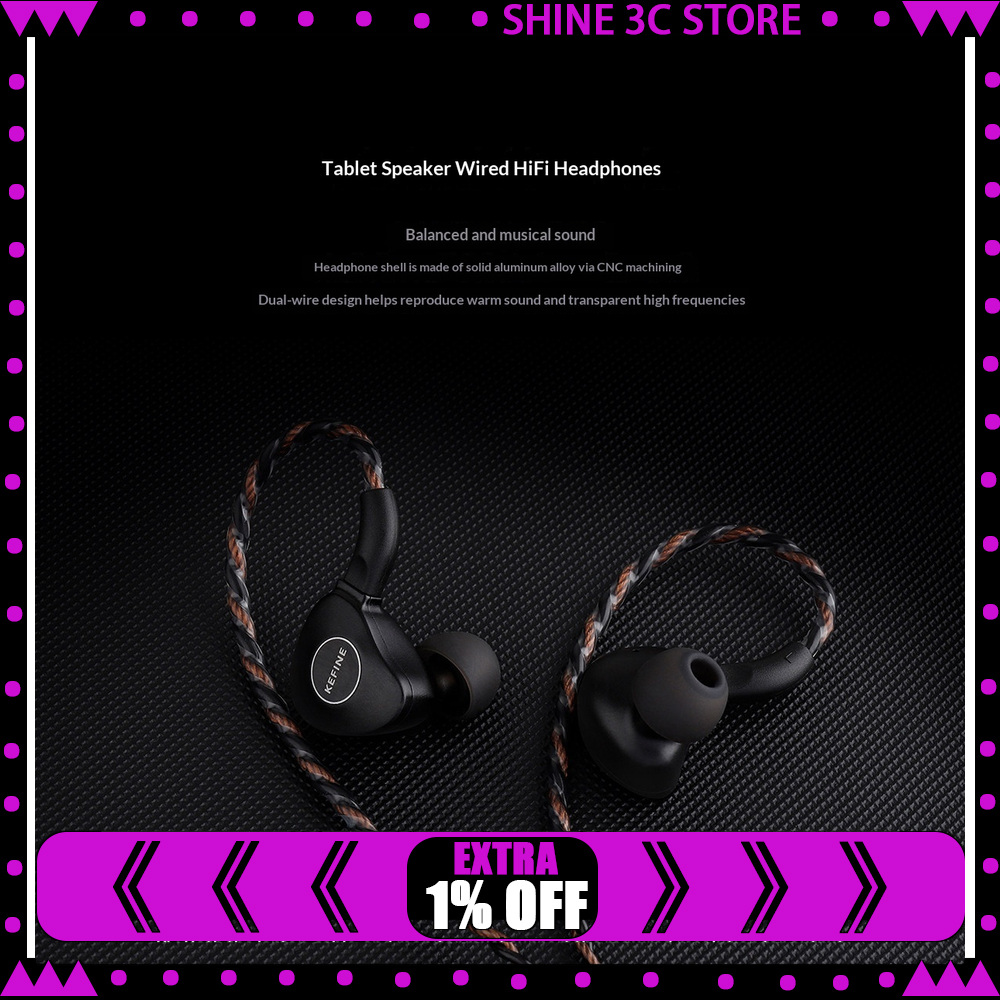 Planar Magnetic Iem Earphones - KEFINE Klanar Auricolari In-Ear con Driver