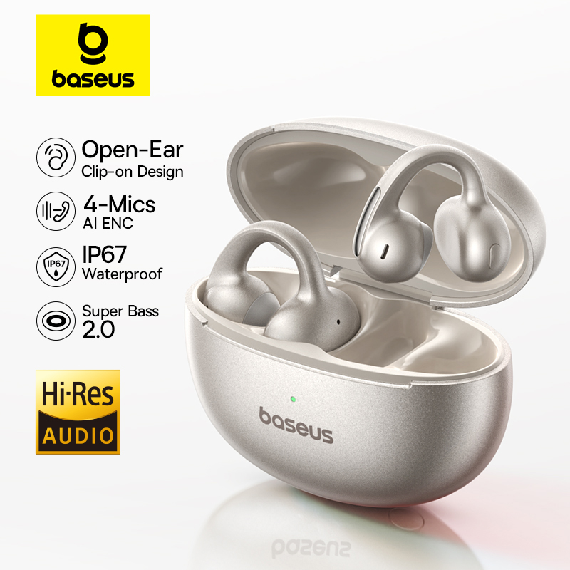 Open Ear Air Conduction Headphones - Baseus MC1 Pro Ear Clip Auricolari