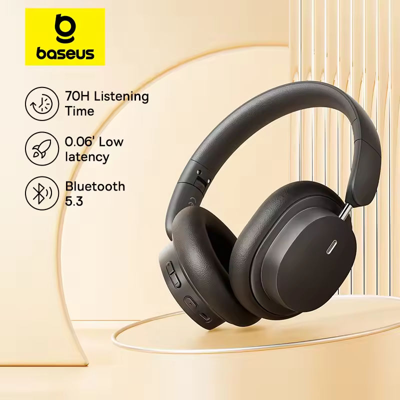 Anc Wireless Over Ear Headphones - Baseus Bowie D05 Cuffia wireless Auricolare