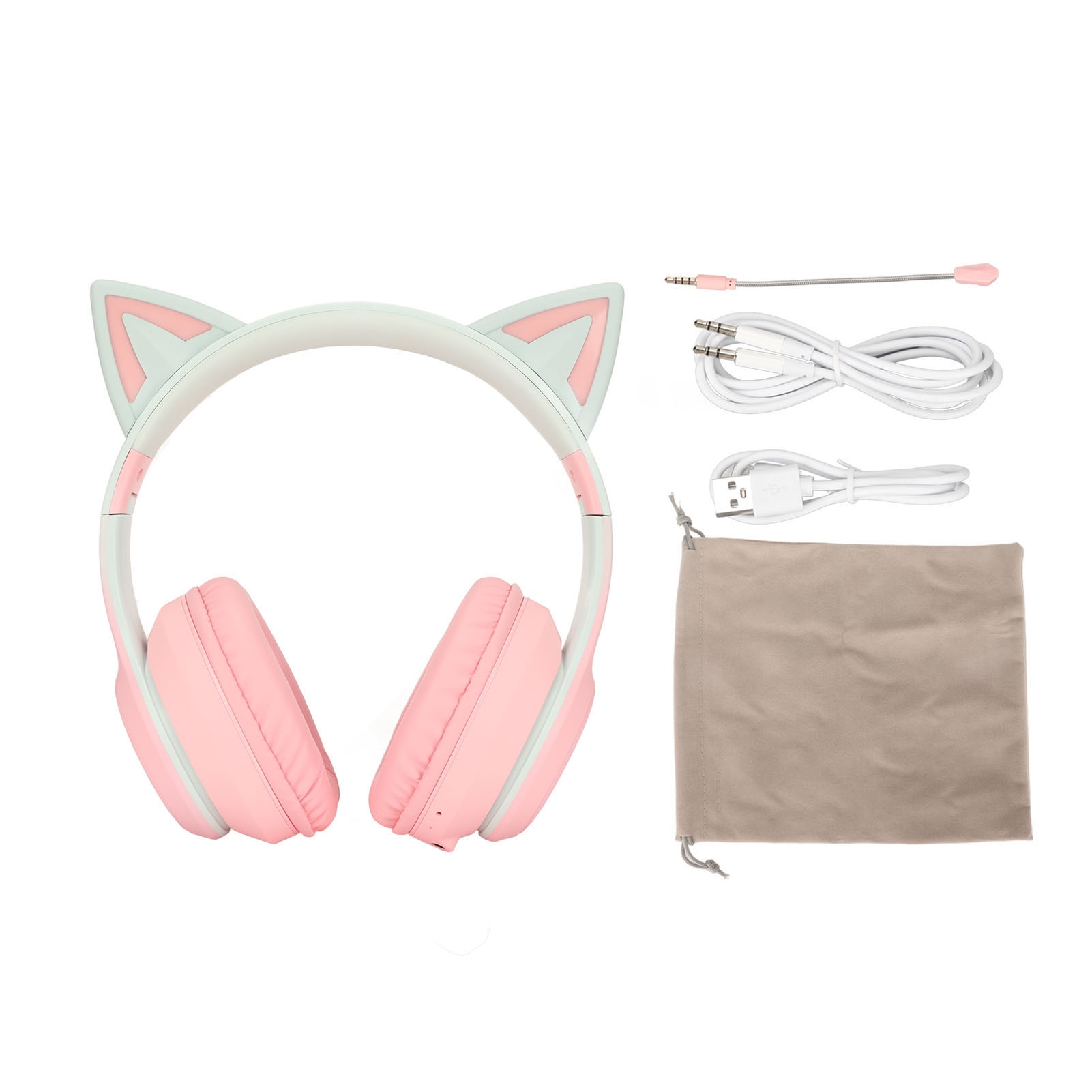 Cat Ear Bluetooth Headset Led - Cuffie da Gaming Bluetooth con Orecchie
