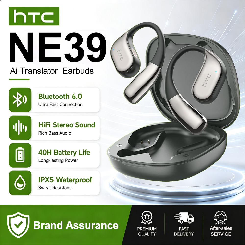 Open Ear Air Conduction Headphones - Auricolari HTC NE39 con Traduzione AI,