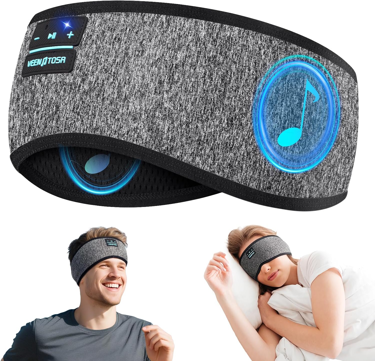 Sleep Mask Headphones Bluetooth - Auricolari Bluetooth Sport Fascia per dormire