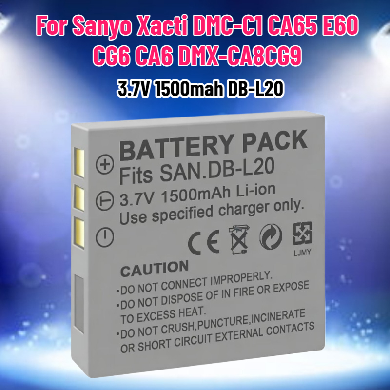 Drones - Batteria 3.7V 1500mAh DB-L20 per Fotocamera
