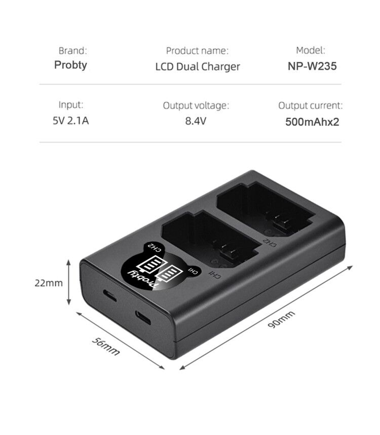 2200mAh NP-W235 NP W235 Batter - Drones recensione e prezzo
