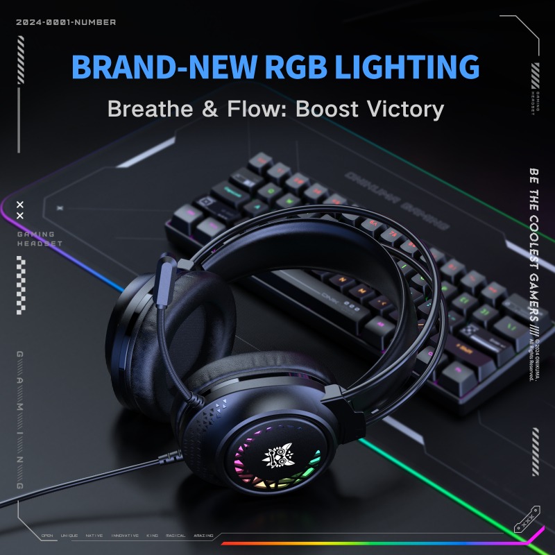 Cuffie da gioco cablate ONIKUM - Gaming Headset With Mic Rgb recensione e prezzo