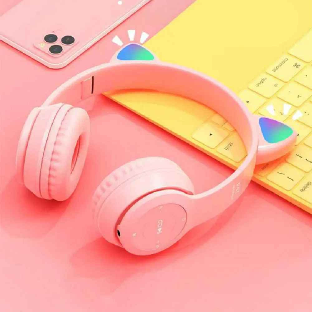 Cuffie wireless con orecchie d - Cat Ear Bluetooth Headset Led recensione e prezzo