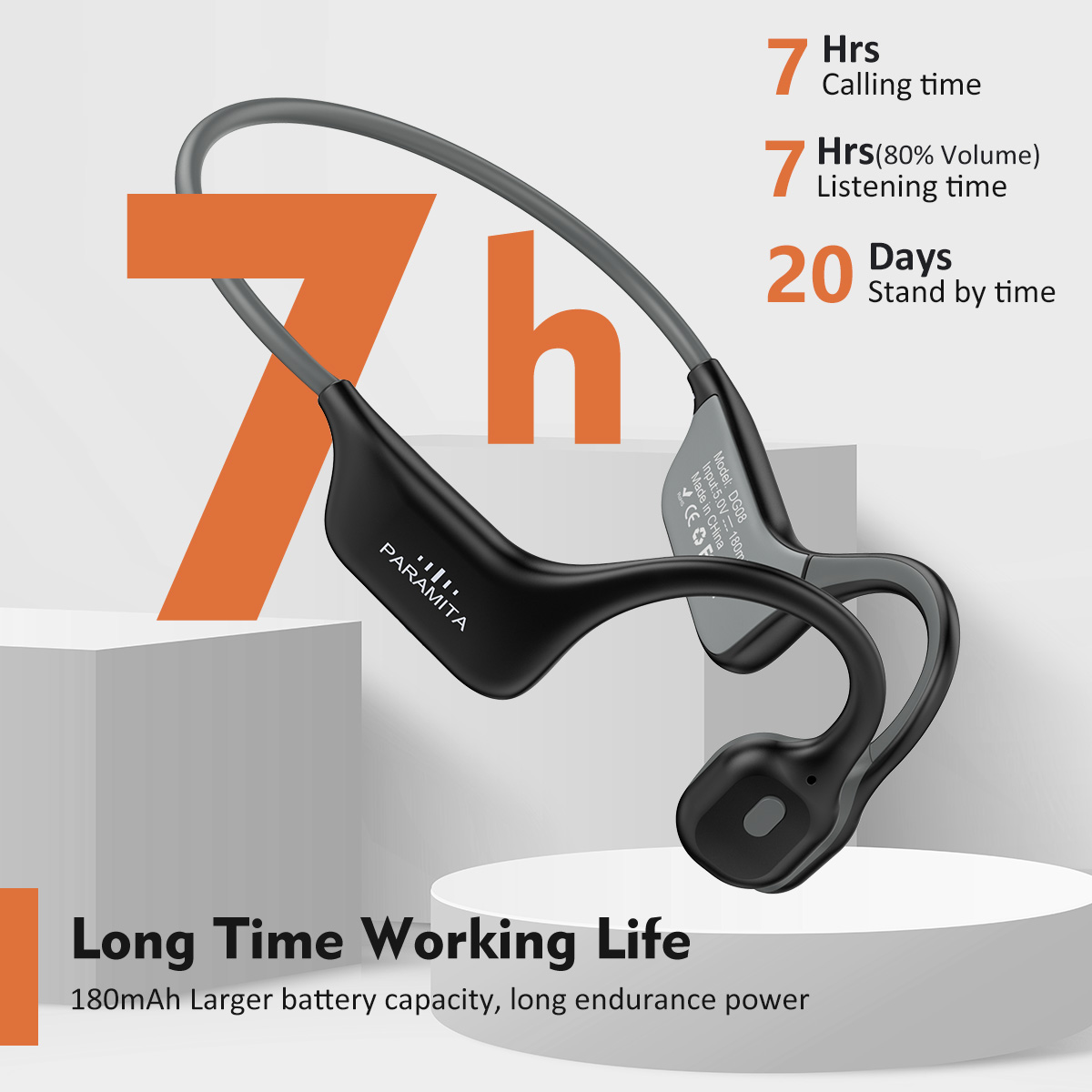 2024 Classic DG08 Cuffia a con - Bone Conduction Running Headphones recensione e prezzo